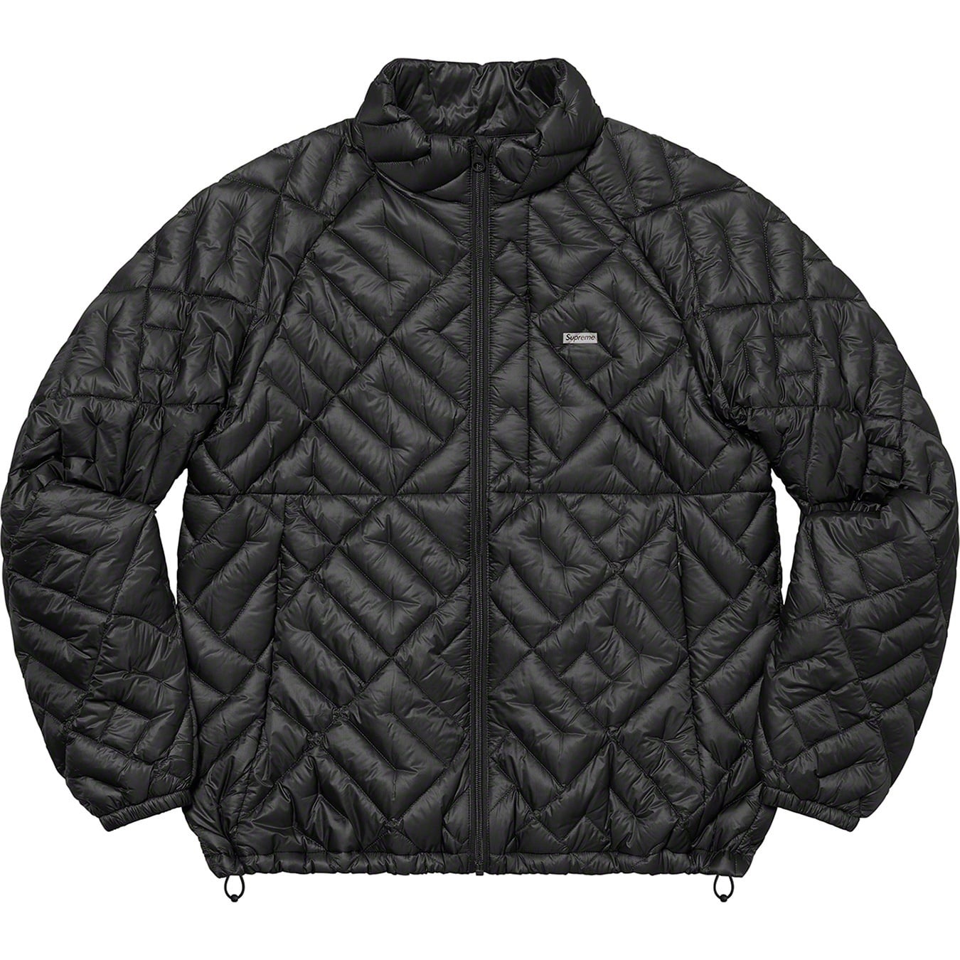 Spellout Quilted Lightweight Down Jacket view 3